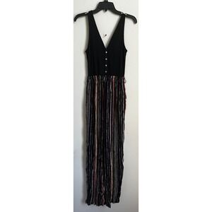 Stilletto's Black Sleeveless‎ Jumpsuit Striped Wide Leg Sz S New with Tags